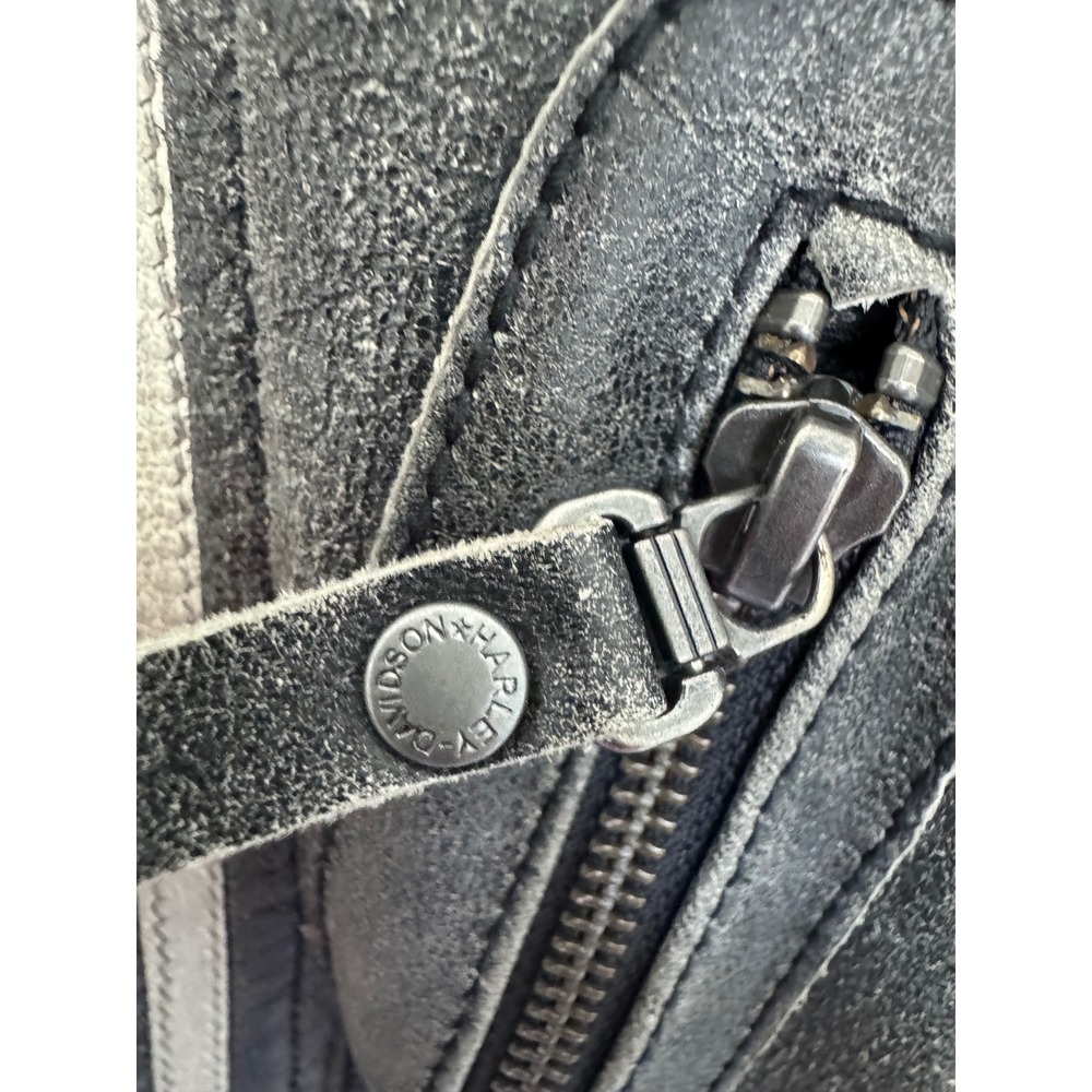 Harley Davidson Genuine Motorclothes Embrace Goatskin Leather Biker Jacket Large - Picture 7 of 14